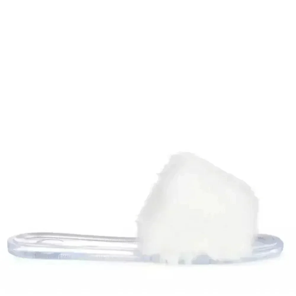 Journee Collection Faux Fur Dusk Slide Sandal Size 7‎